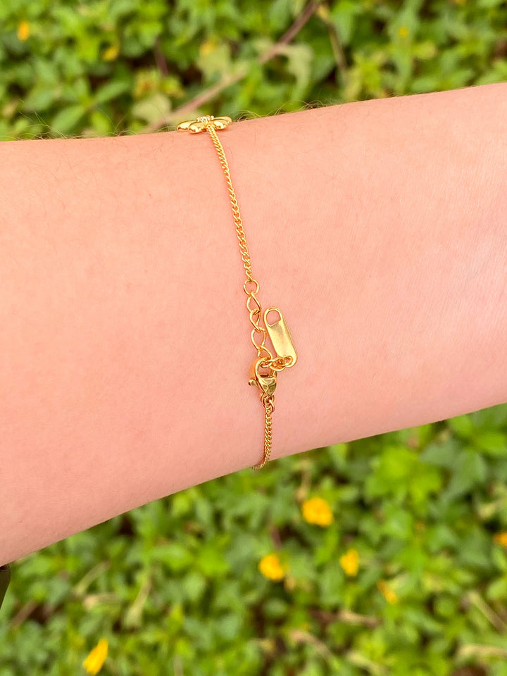 Pulsera Flores y Bolitas