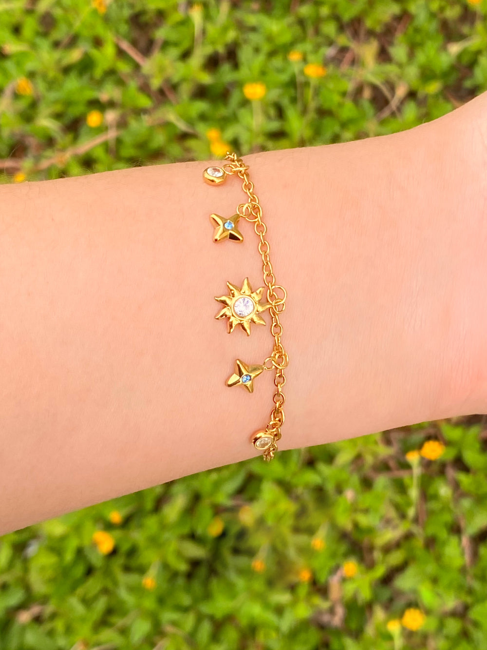 Pulsera Con Sol y Zirconias