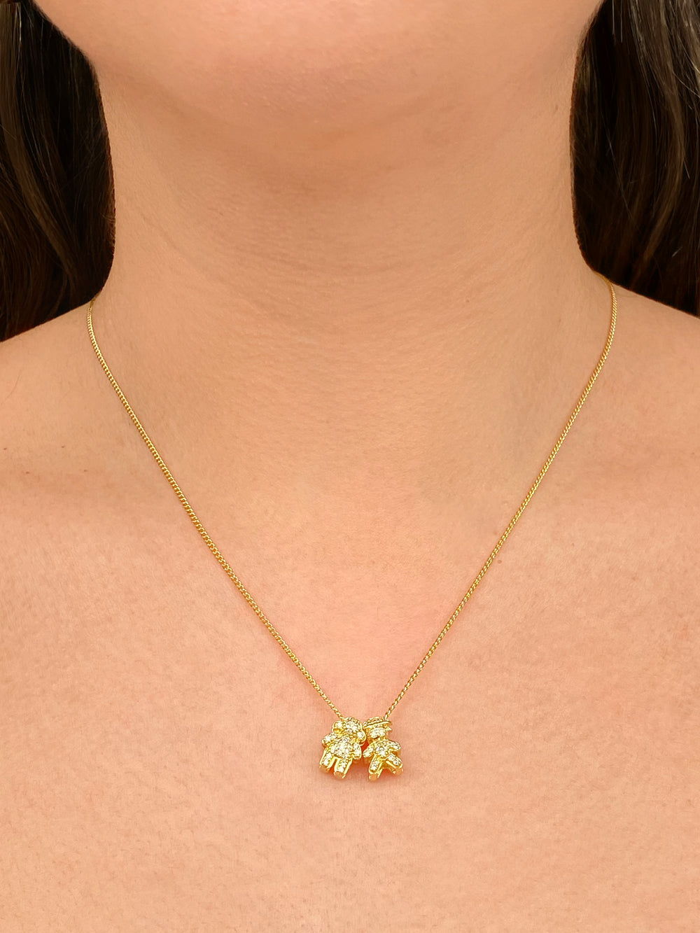 Personaliza Tu Collar Dijes Niños Zirconias