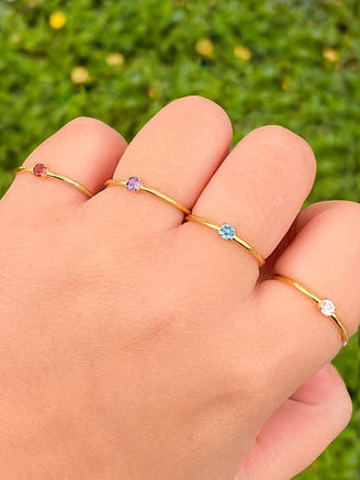 Anillo Zirconia Birthstone
