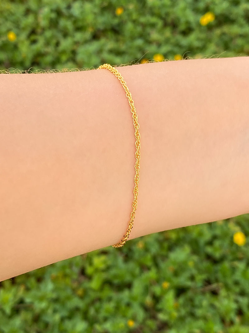 Pulsera Trenzada Dorada