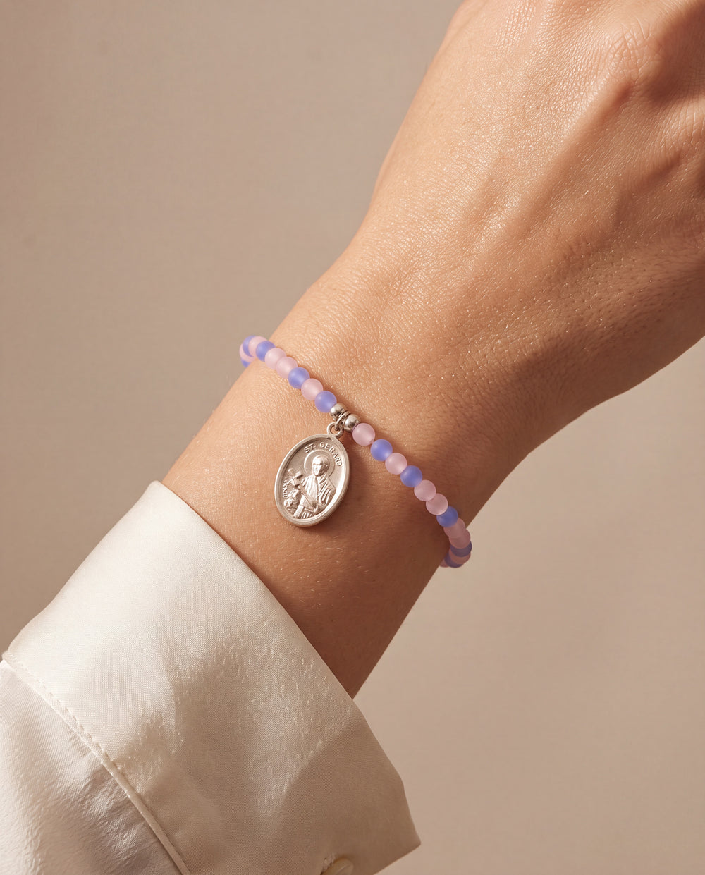 Pulsera Azul Y Rosa San Gerardo Para Embarazadas