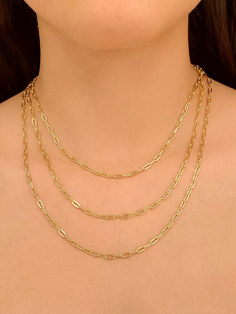 Collar Eslabon Tipo Clip 3 mm