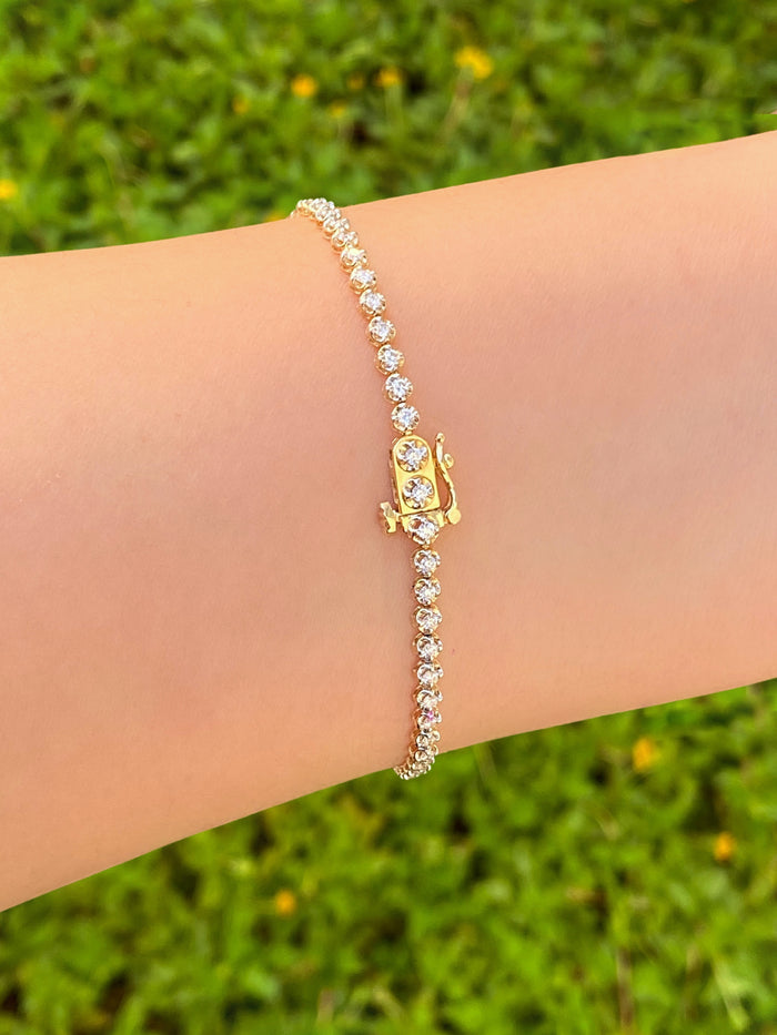 Tennis Bracelet 1 Ct Diamantes Lab Grown