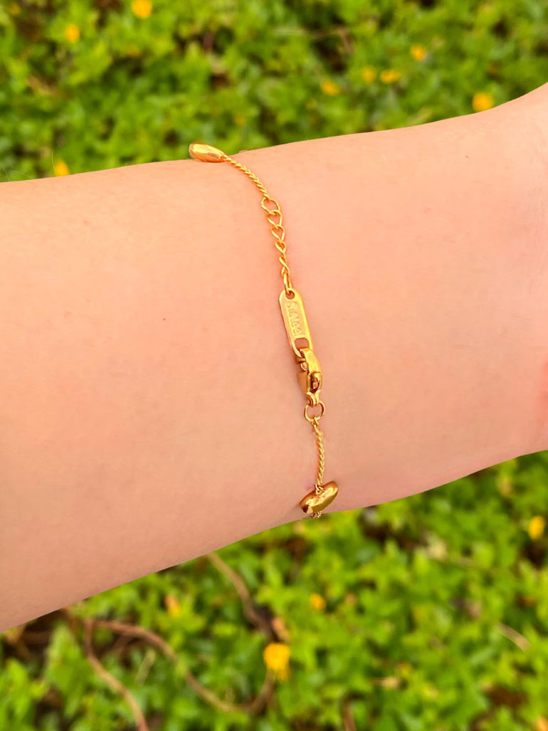 Pulsera Con Corazones