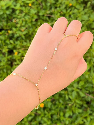 Pulsera Zirconias con Anillo