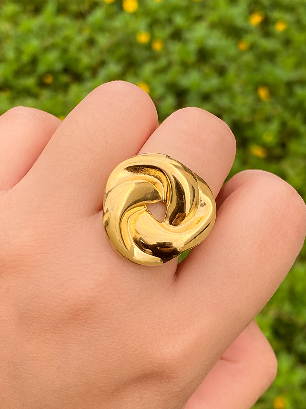 Anillo Chunky Con Nudo