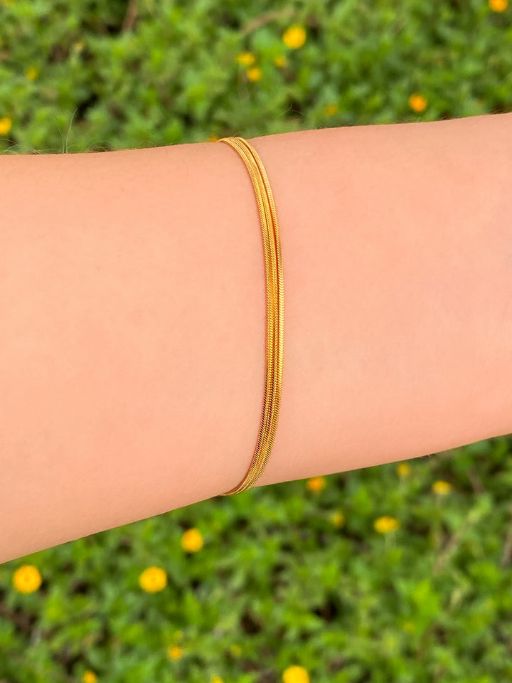 Pulsera Triple Delgada