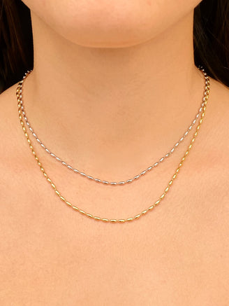 Collar Eslabones Ovalados