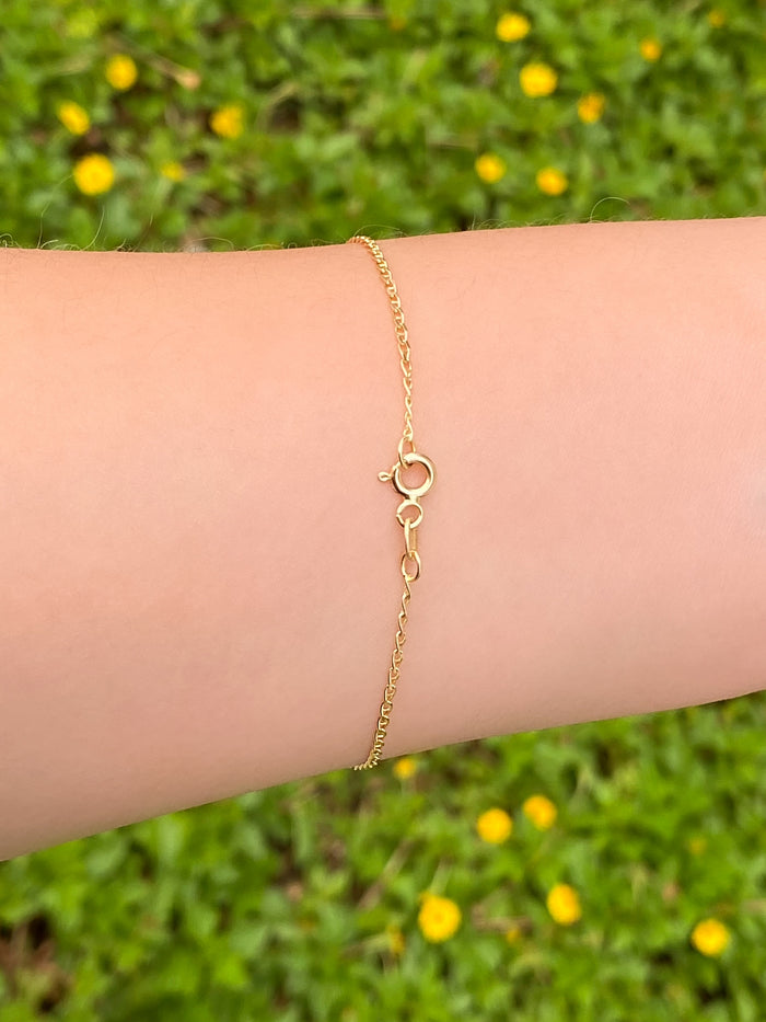 Pulsera Mini Eslabon Oro 14k