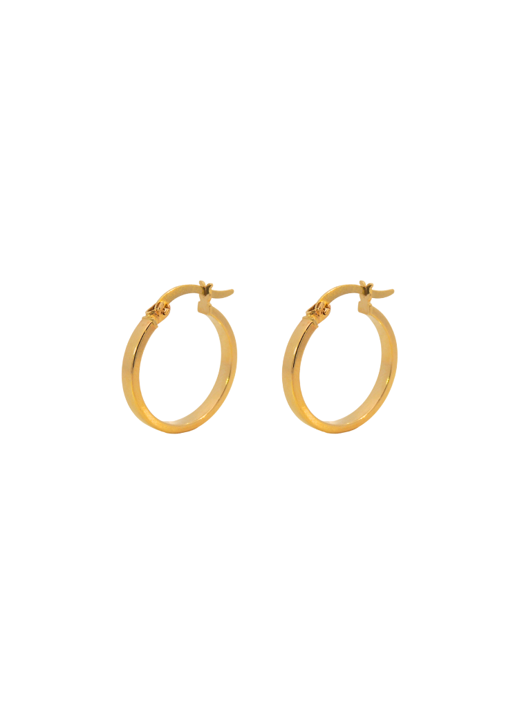 Par Arracada 17 mm Oro 14k