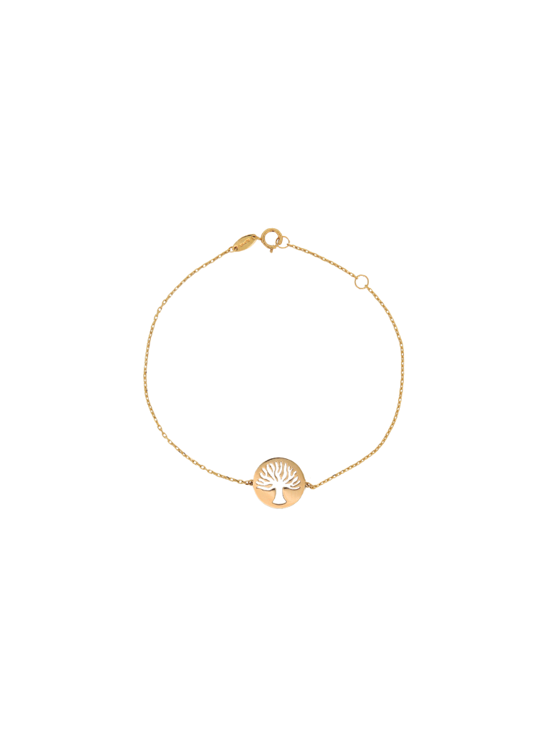 Pulsera Dije Arbol Oro 14k