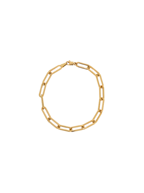 Pulsera Eslabones 4 mm Oro 14k