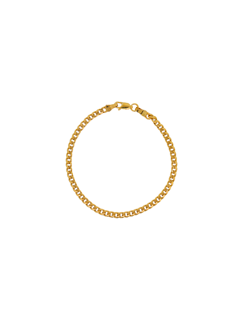 Pulsera Eslabon 3 mm Oro 14k