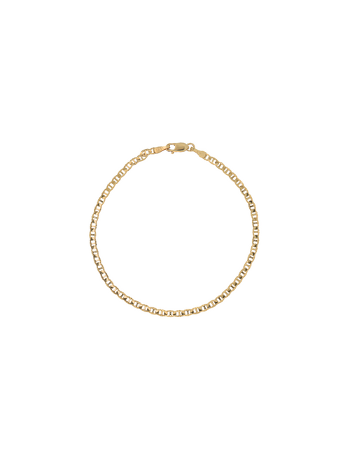 Pulsera Eslabon Planchado 2 mm Oro 14k