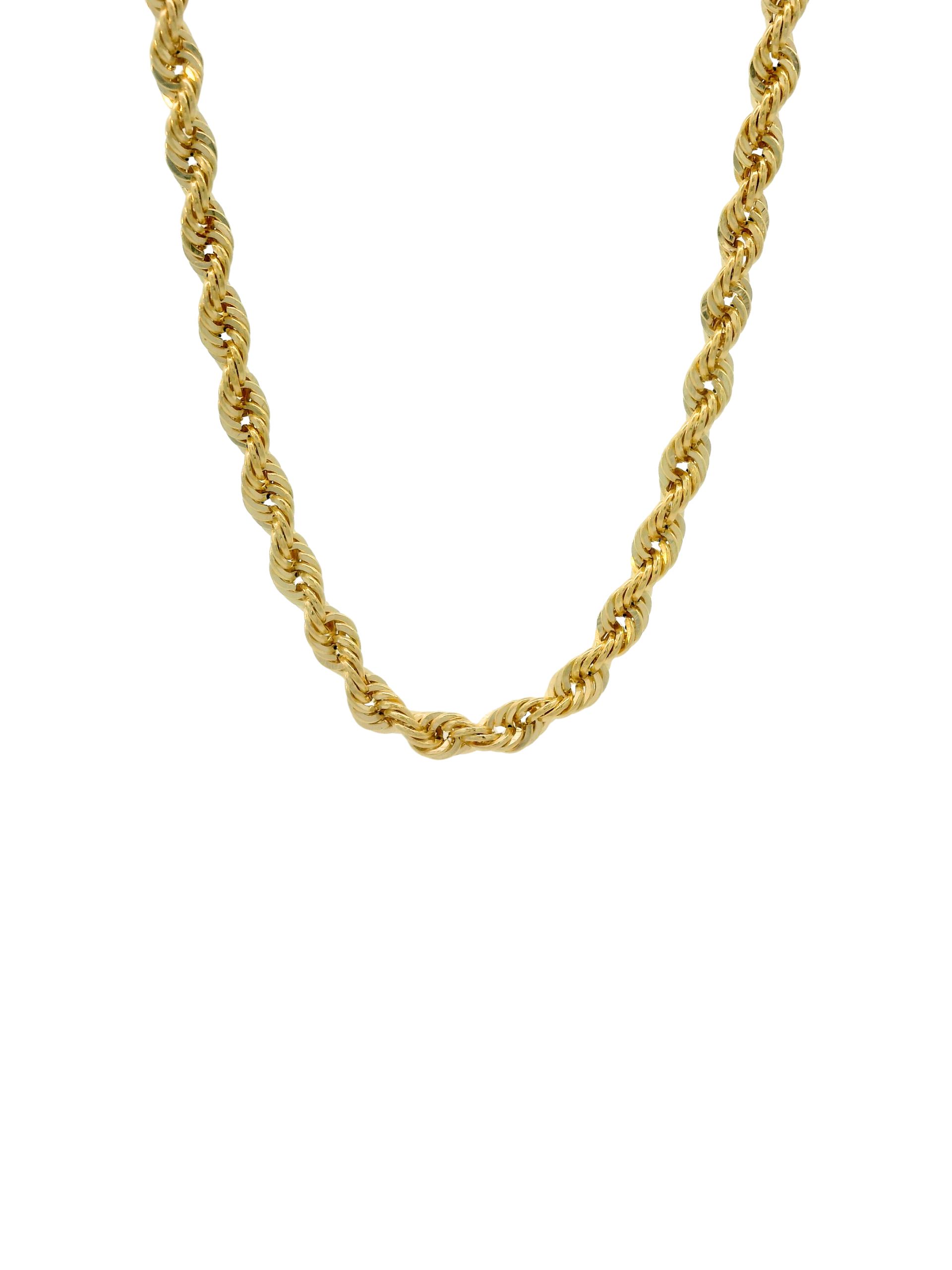 Collar Torcido 2 mm Oro 14k