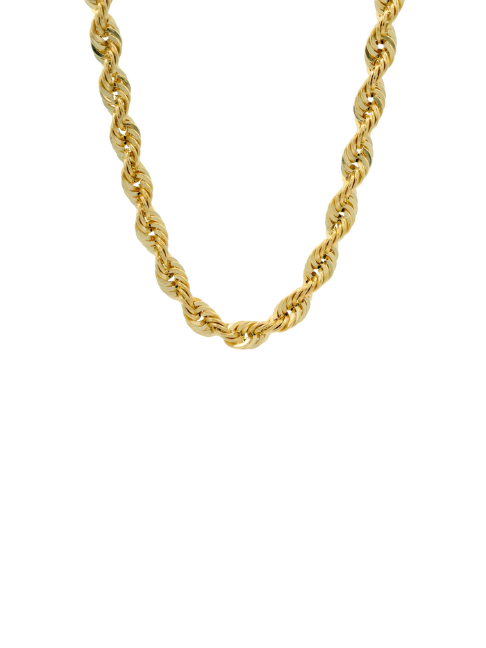 Collar Trenzado 3 mm Oro 14k