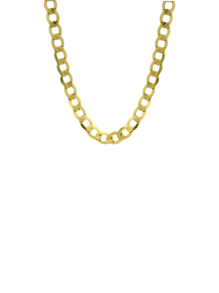 Collar Eslabon Planchado 2 mm Oro 14k