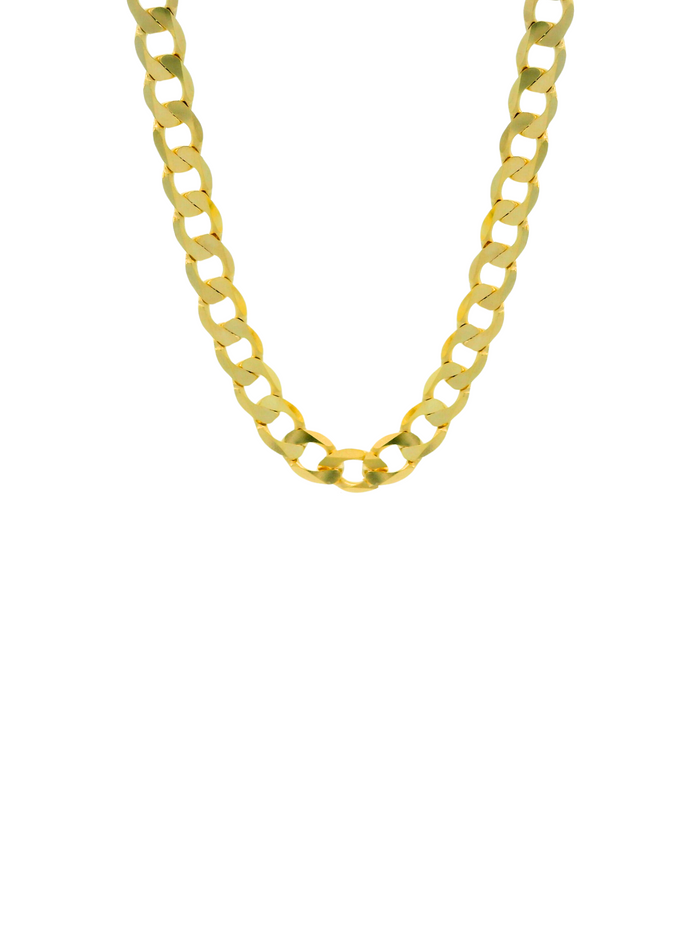 Collar Eslabones Planchados 2 mm Oro 14k