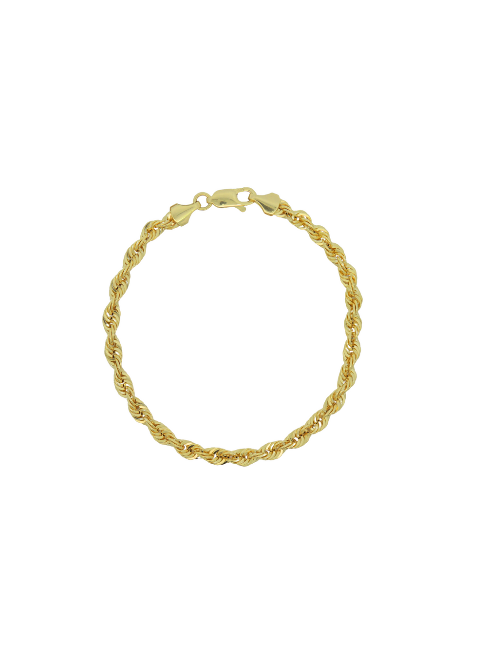 Pulsera Torcida 4 mm Oro 14k
