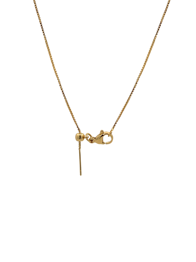 Collar Inicial Bubble Dorado