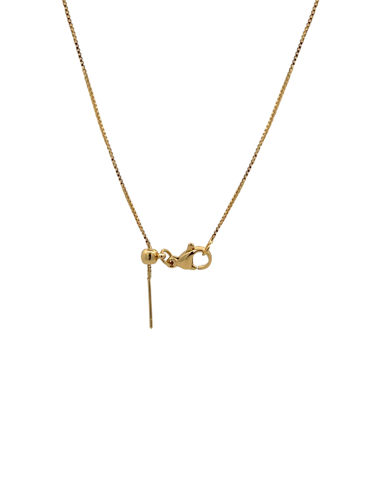 Collar Inicial Bubble Dorado