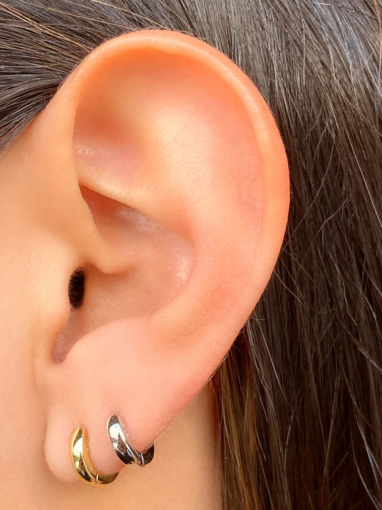 Mini Arracada Gruesa 10 mm