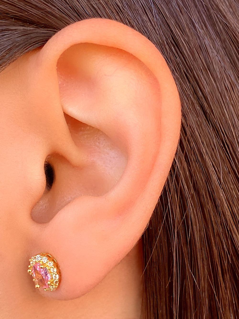 Par Arete Ovalado Birthstone