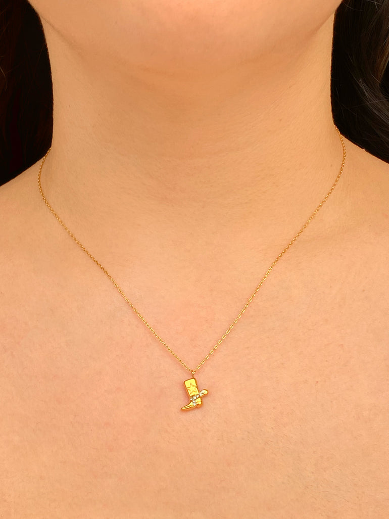 Collar Dije Bota Con Estrella