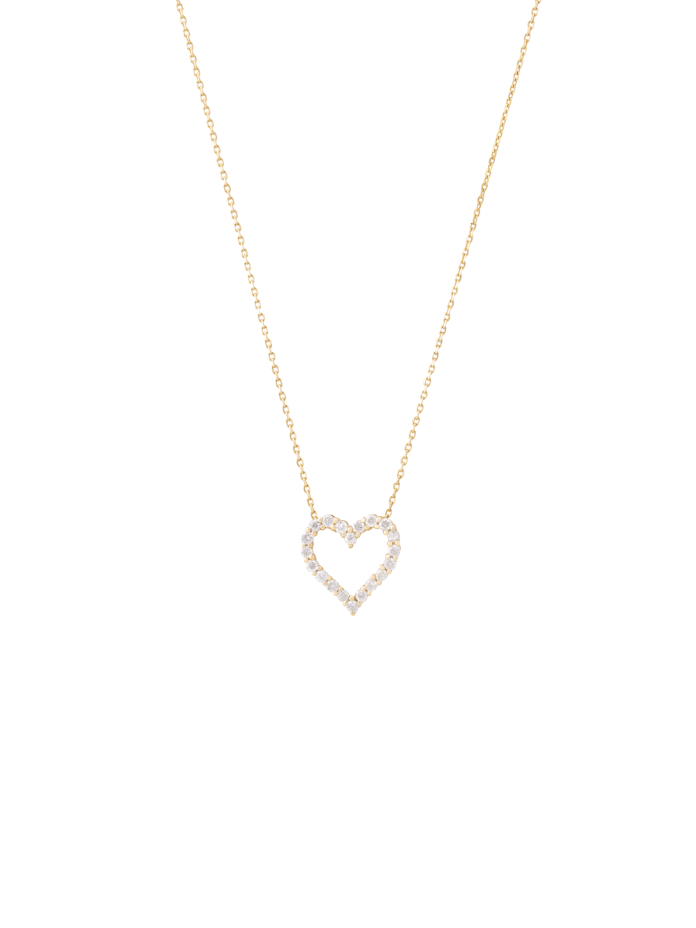 Collar Dije Corazón Diamante 0.25 Ct