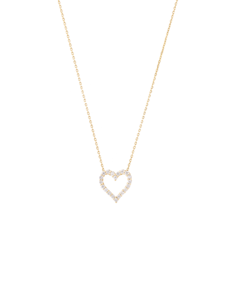 Collar Dije Corazón Diamante 0.25 Ct