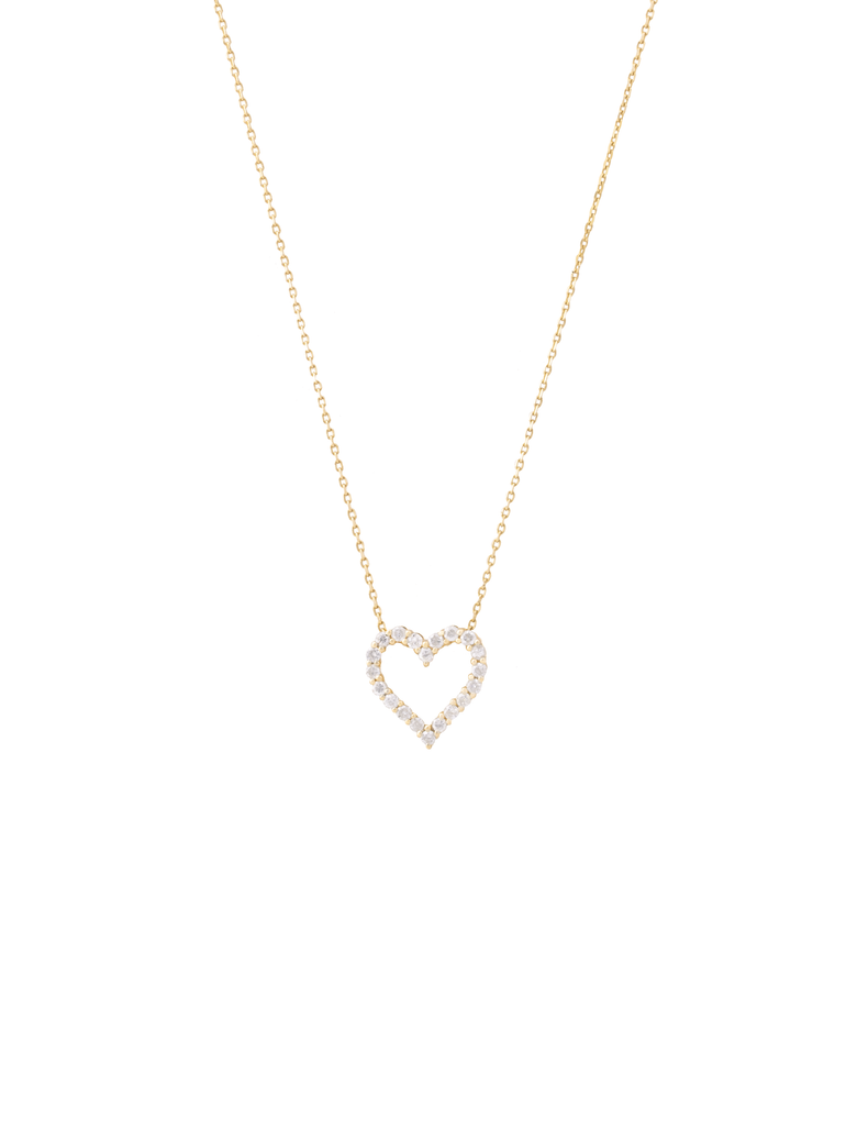 Collar Dije Corazón Diamante 0.25 Ct