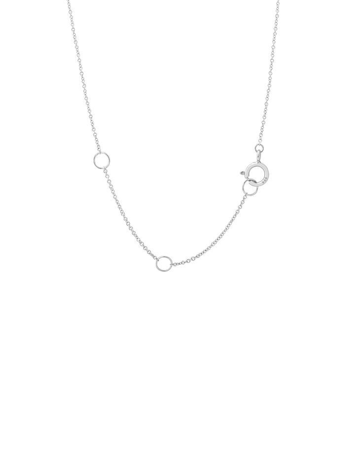 Collar Con Dije Zafiro Corte Round 0.14 Ct Natural