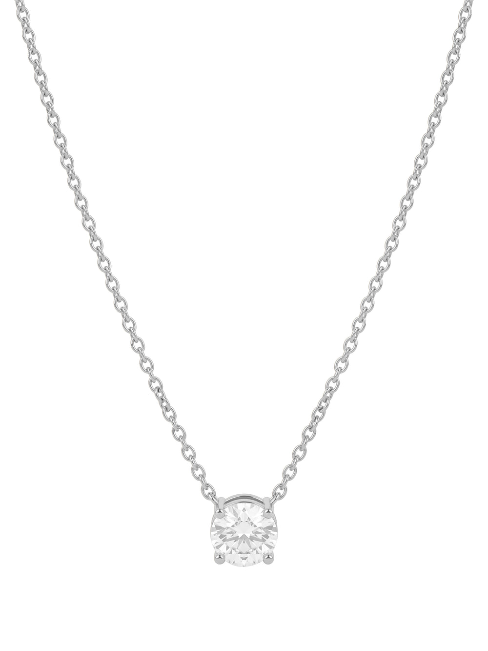 Collar Dije Solitario Diamante Lab-Grown Corte Round 0.50 Ct