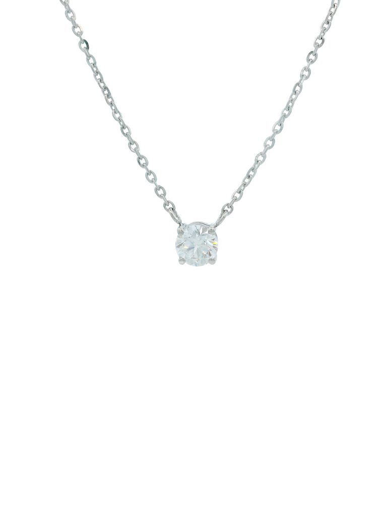 Collar Solitario 0.5 Ct Diamante Lab Grown