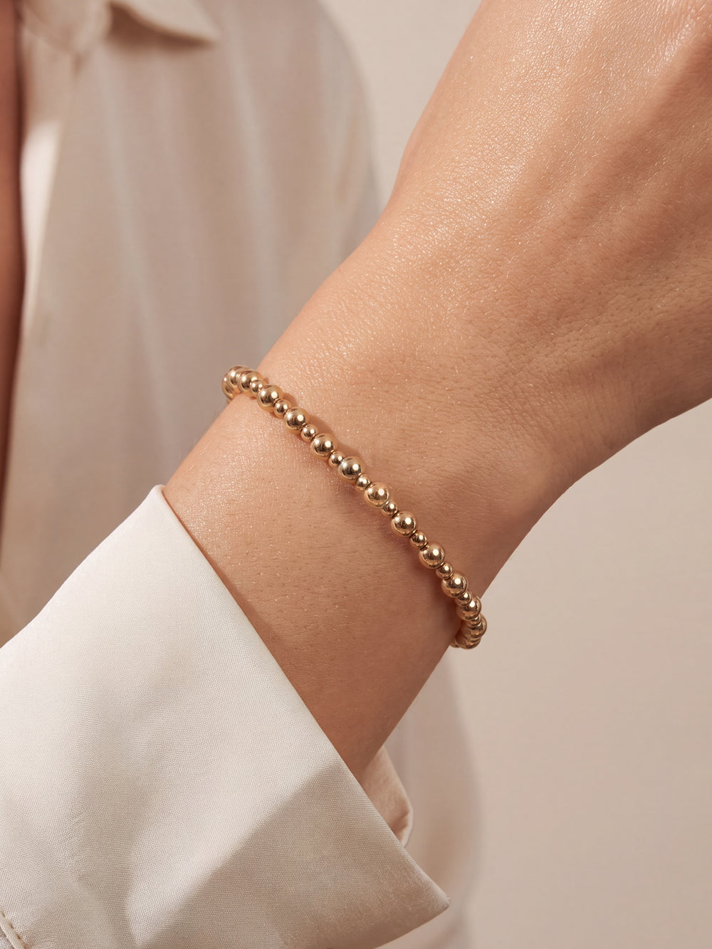 Pulseras Bolitas GoldFilled 2 mm y 4 mm
