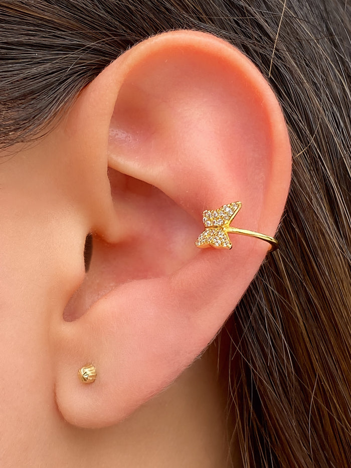 Ear Cuff Mariposa Zirconias