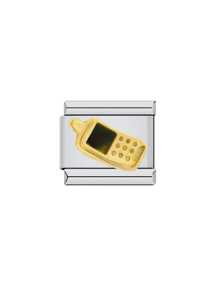 Charm Celular Dorado