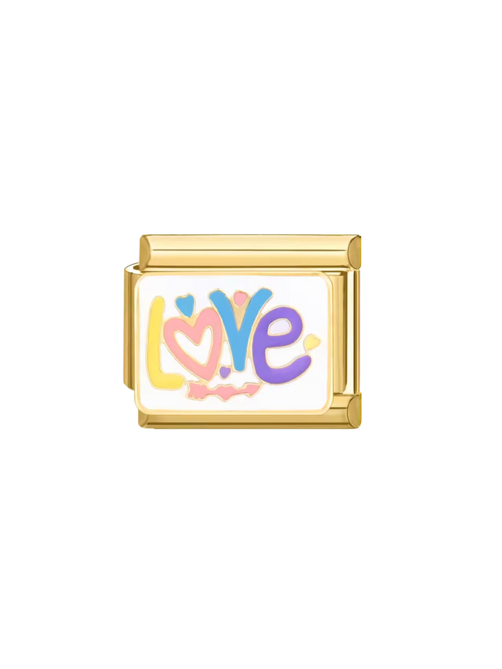 Charm Dorado Love