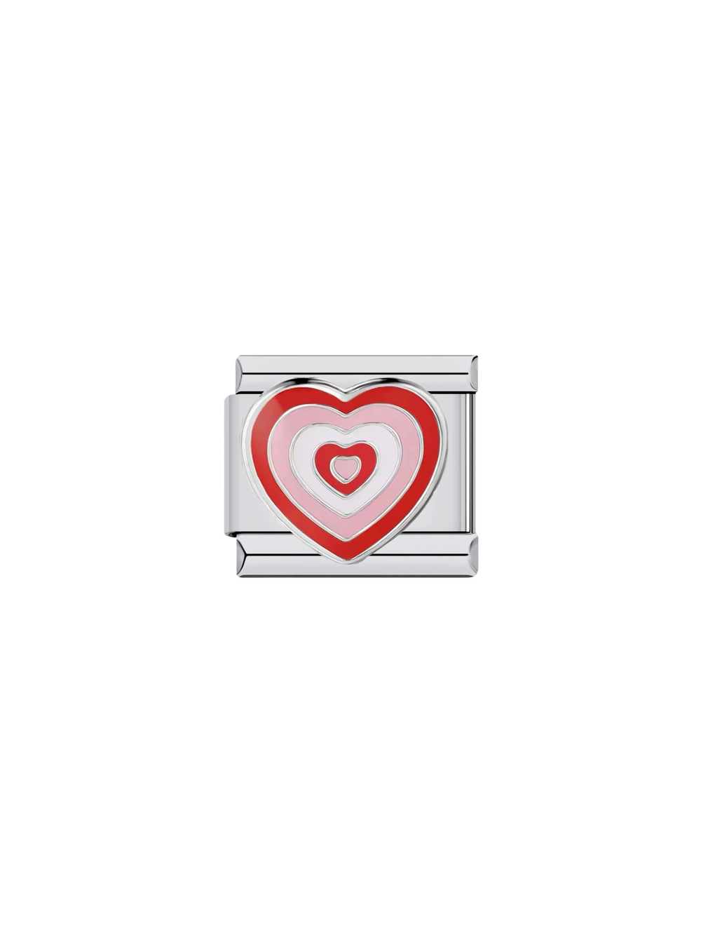 Charm Corazon Rosa y Rojo