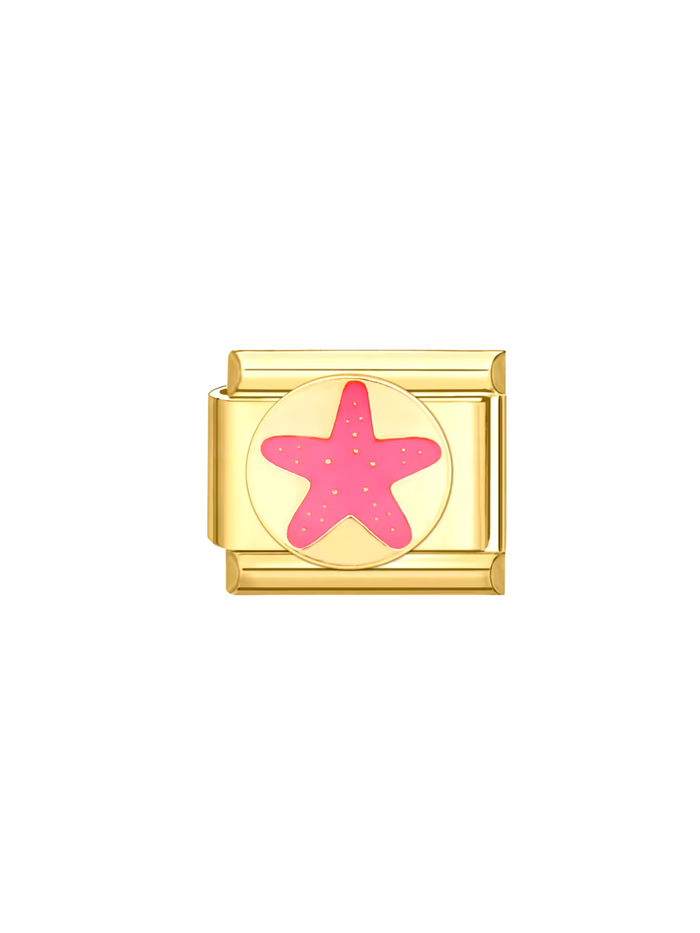 Charm Dorado Con Estrella De Mar