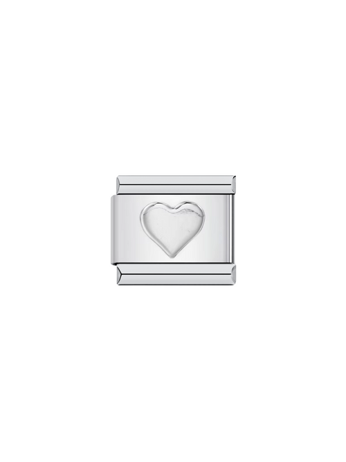 Charm Corazon Plateado