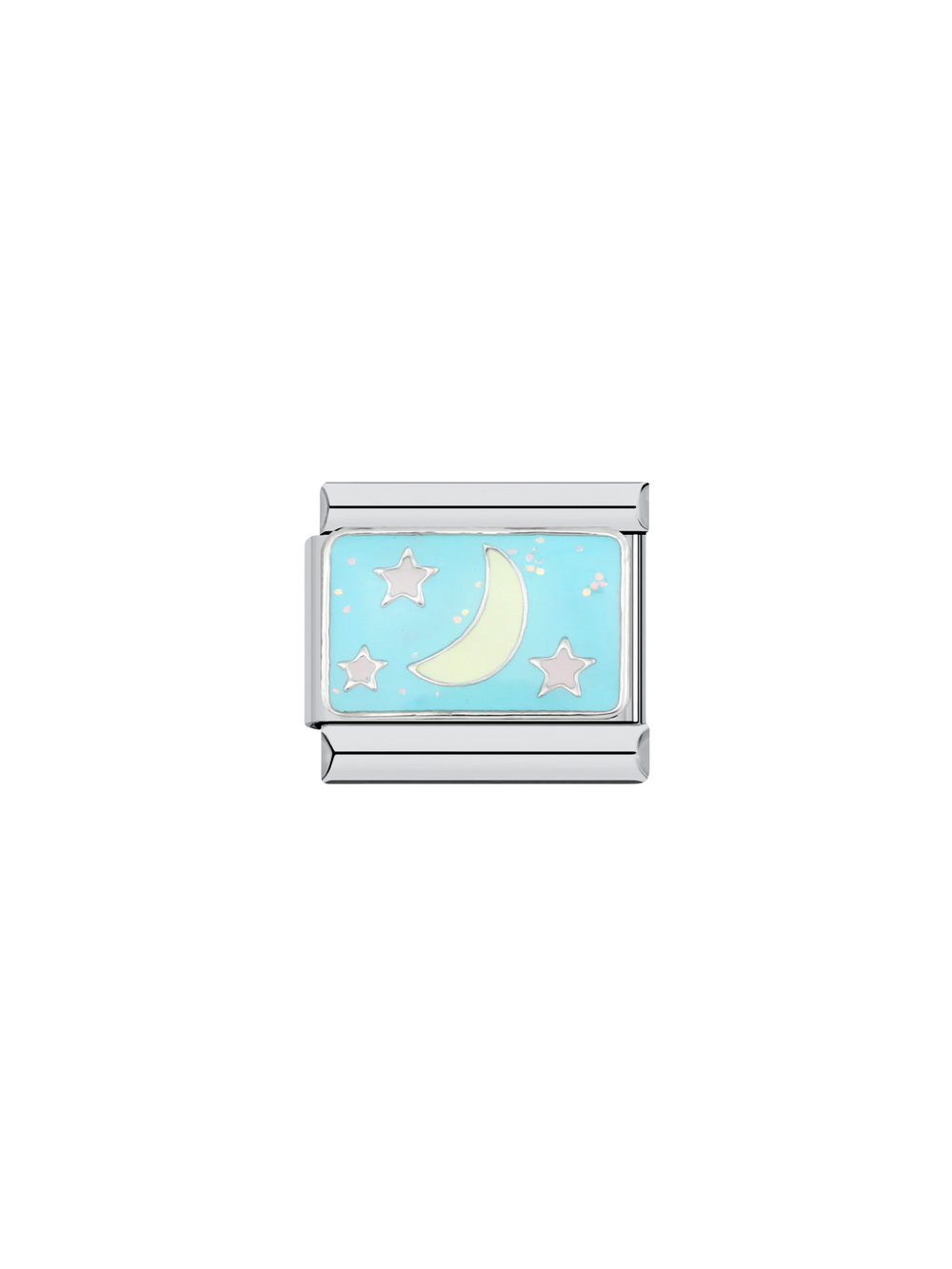 Charm Luna Fondo Celeste y Estrellas
