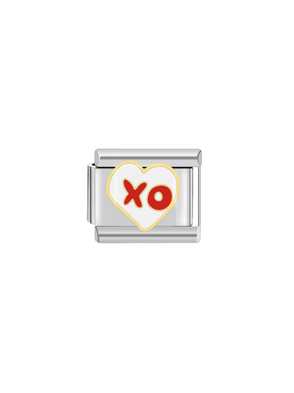 Charm Corazon Blanco XO