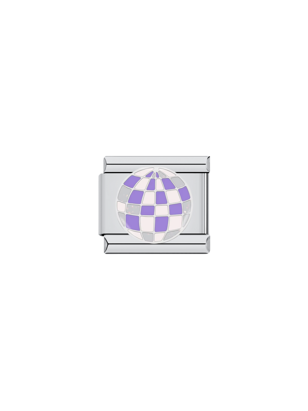 Charm Bola De Disco Morada