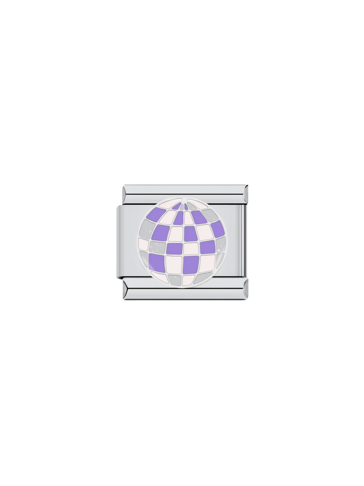 Charm Bola De Disco Morada