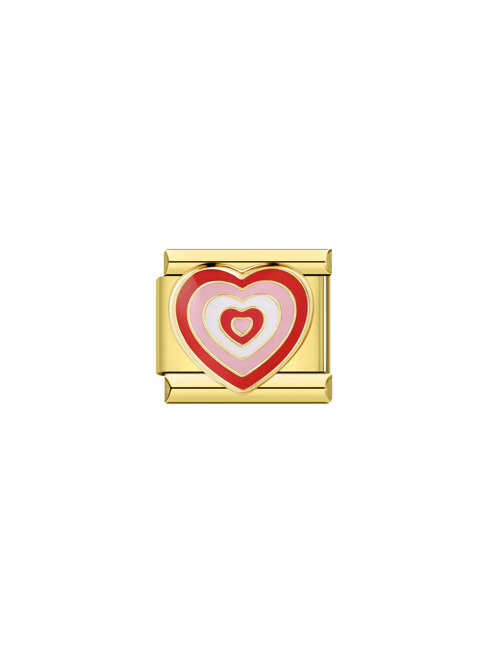 Charm Corazon Rosa y Rojo