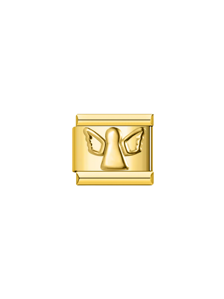 Charm Silueta Angel Dorado