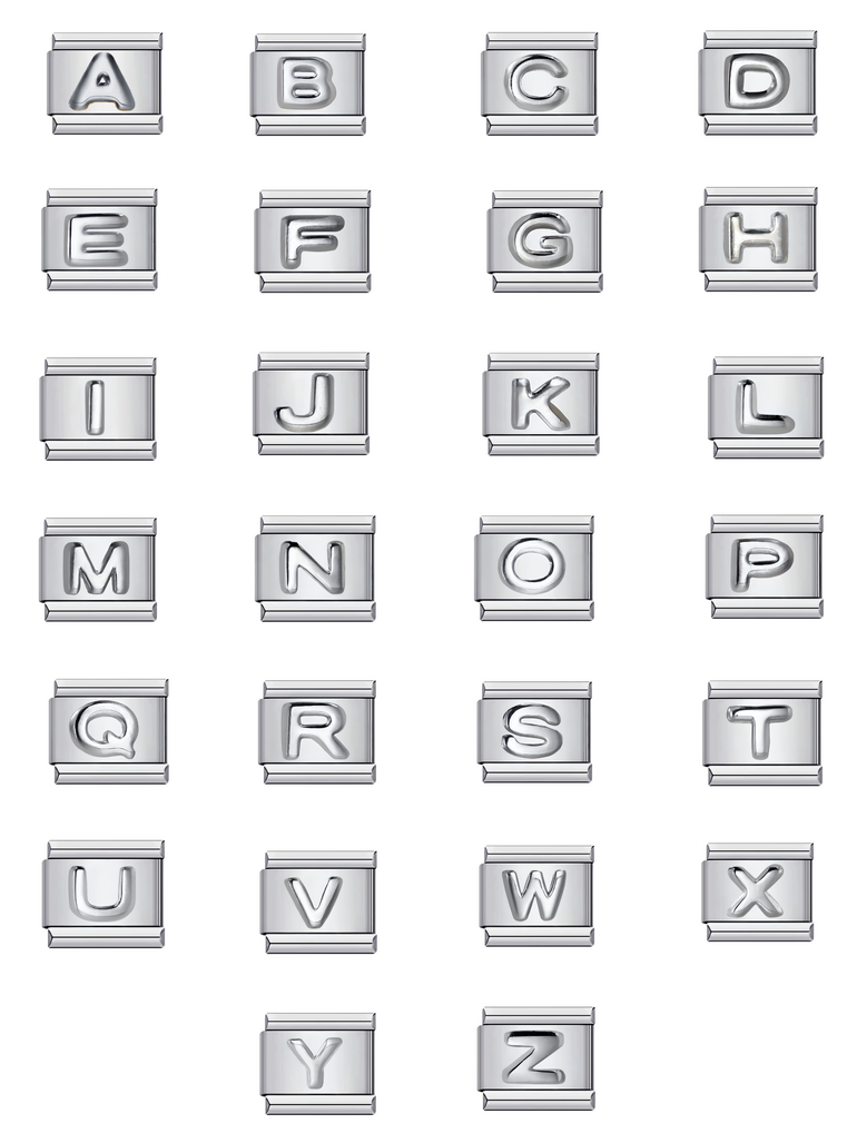 Charm Inicial Plateada