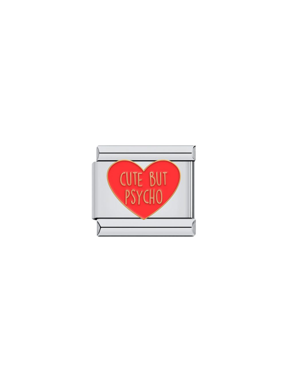 Charm Corazon Rojo Cute But Psycho